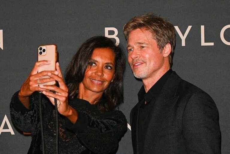 host shares how she braved security to get a photo with Brad Pitt