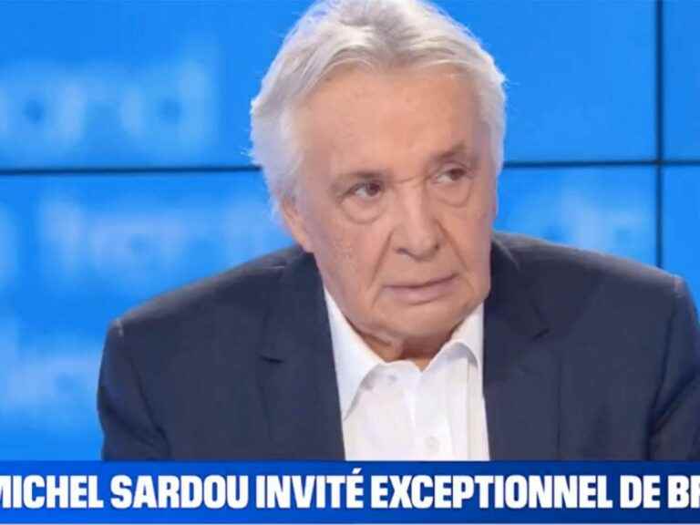 live on television, Michel Sardou lets go and makes an update