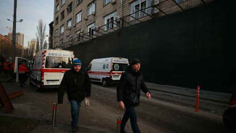 the city of kyiv again targeted by an air attack