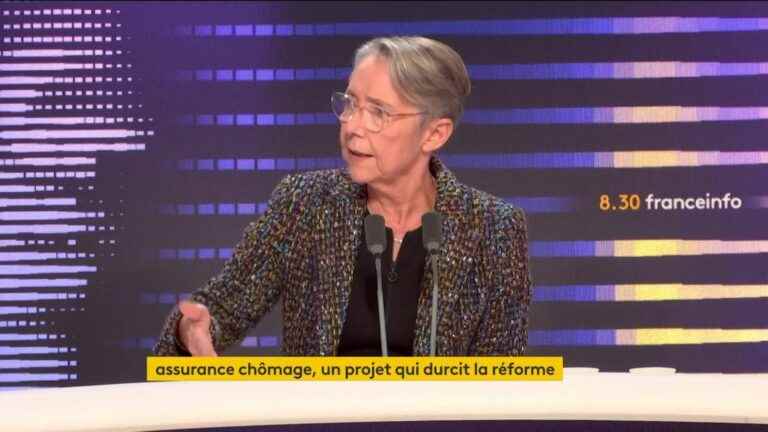 the government withdraws the controversial part of the decree providing for the reduction of the duration of the allowance, announces Elisabeth Borne on franceinfo