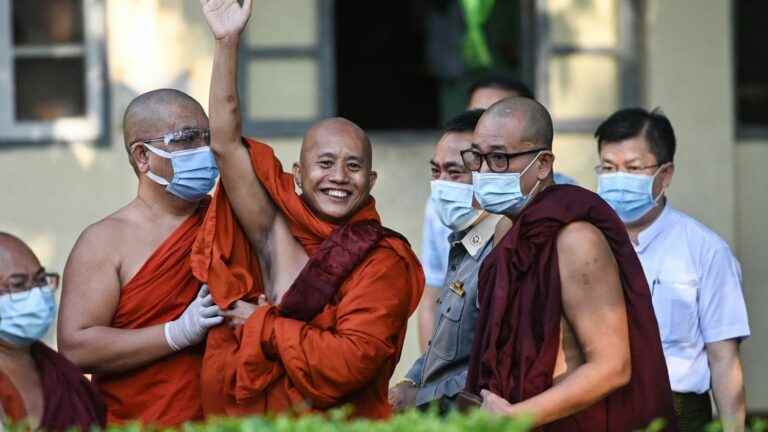 the military junta celebrates 75 years of independence by rewarding an extremist monk