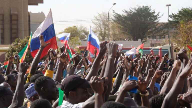 thousands of demonstrators denounce the influence of France in Africa