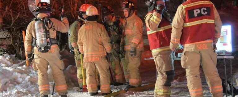 A body found in the rubble of a violent fire in Sainte-Brigitte-de-Laval