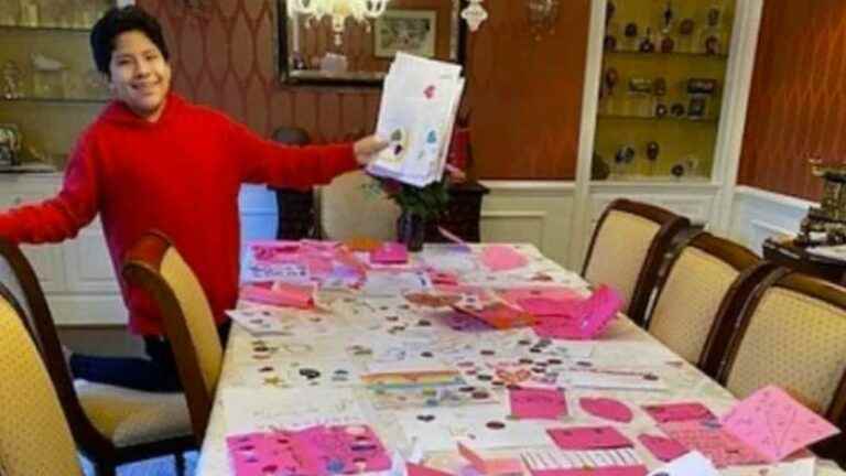 At 14, he sends 16,000 Valentine’s Day cards to hospitalized children and residents of retirement homes