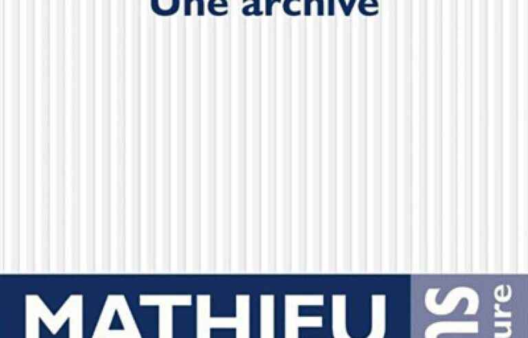 [Critique] “An archive”, Mathieu Lindon