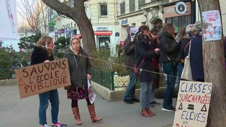 Education: a rally organized in Paris against a plan to close nearly 250 classes