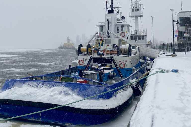 Eleven sailors stuck at the port of Trois-Rivières spend a harsh winter