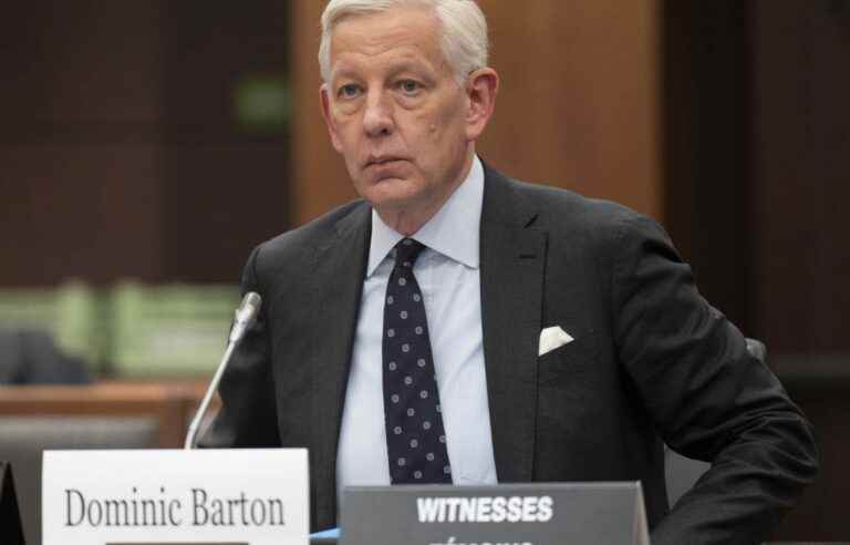 Ex-McKinsey boss Dominic Barton says he had no role in contracts at his former firm