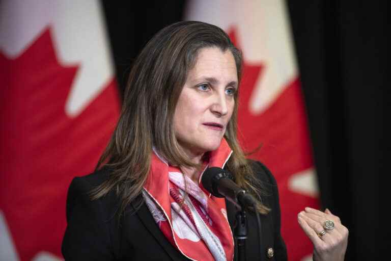 Increase in health transfers |  Minister Freeland keeps the suspense going