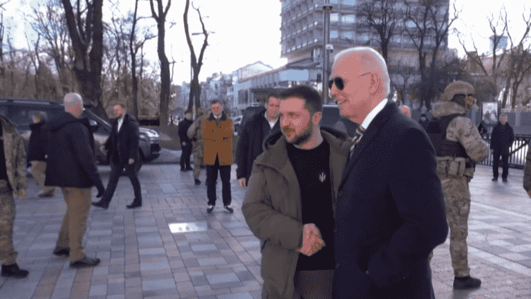 Joe Biden in kyiv for the first time since the start of the conflict