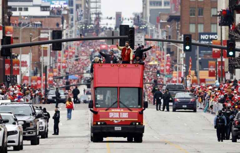 Kansas City celebrates winning the Super Bowl