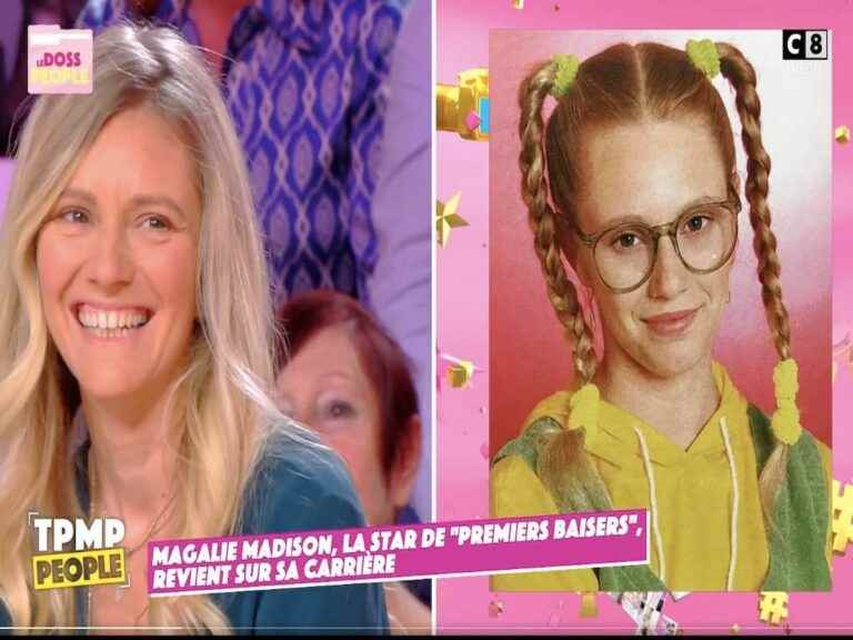 Magalie Madison, the star of “Premiers Baisers”, balances her AB Prod years in “TPMP”