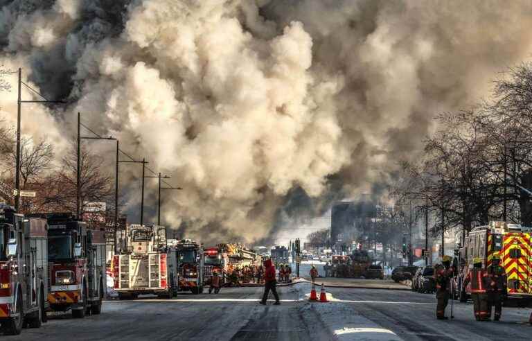 Major fire in East Montreal