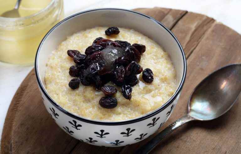 Millet degue (or thiakry) with raisins from Solange Paty