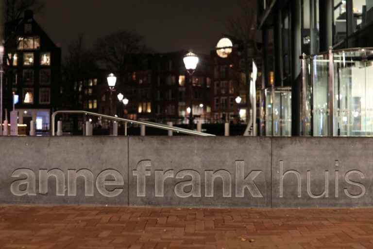 Netherlands |  An alleged anti-Semitic laser message on the Anne Frank House