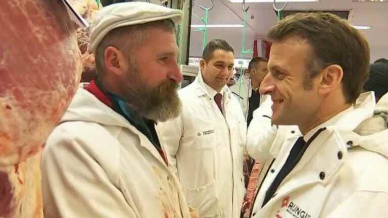 Pension reform: Emmanuel Macron defends his bill at the Rungis market