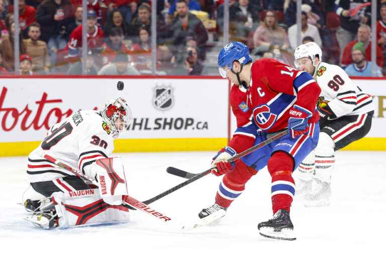 The Canadiens defeat the Blackhawks 4-0