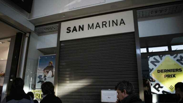 The San Marina shoe brand placed in compulsory liquidation, leading to the closure of 163 stores in France.