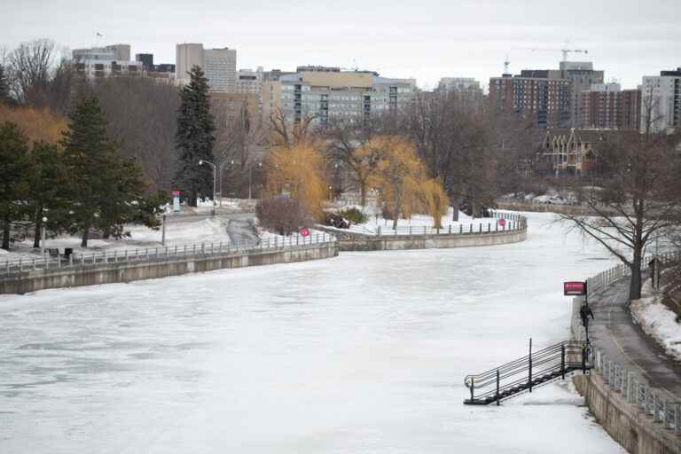 The too mild winter prevents the opening of the Rideau Canal Skateway