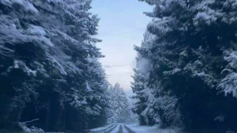 United States: a snowstorm covers California