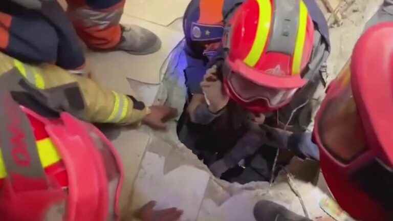 an infant rescued after 139 hours under the rubble