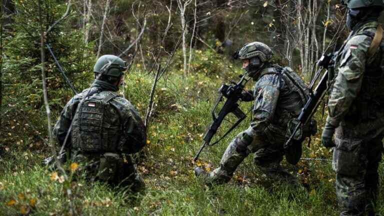 at the heart of NATO military exercises in Estonia, near the border with Russia