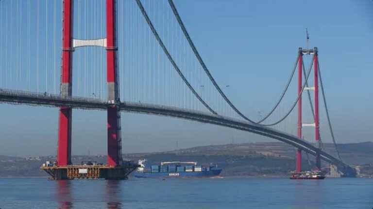 did the Dardanelles bridge hold thanks to Chinese technology?