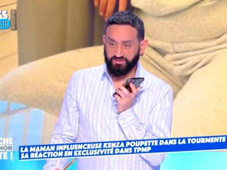 in tears, Poupette Kenza calls Cyril Hanouna in “TPMP” to ask him to stop the subject live!