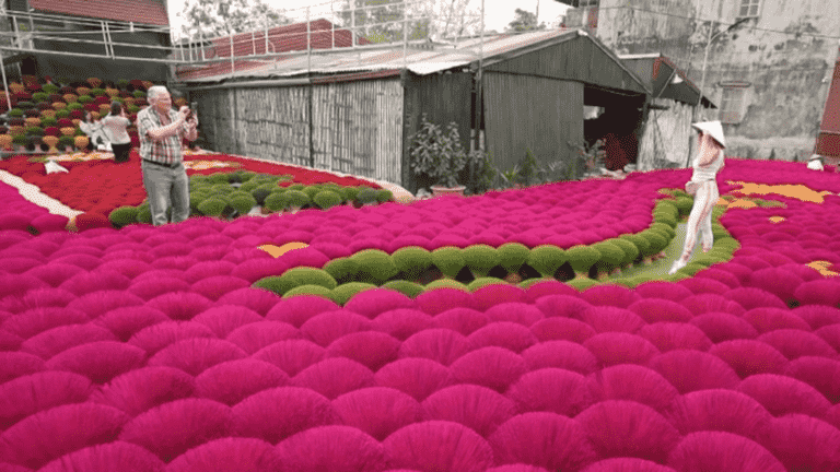 in the footsteps of the production of incense sticks