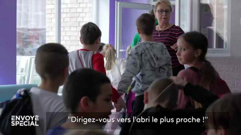 in this school in kyiv, in full air alert, lessons continue in the shelters