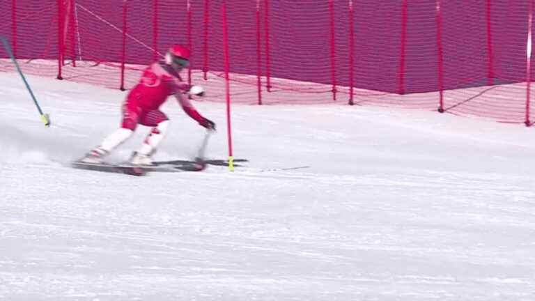 on the track of the Haitian team at the world championships of alpine skiing