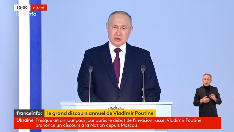 one year after the Russian invasion, follow Vladimir Putin’s speech in the presence of the country’s political elite