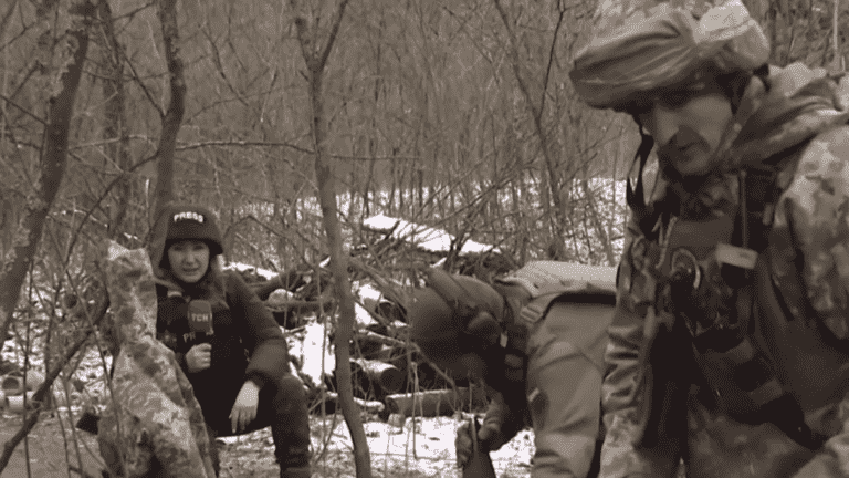 report on the front with a Ukrainian unit