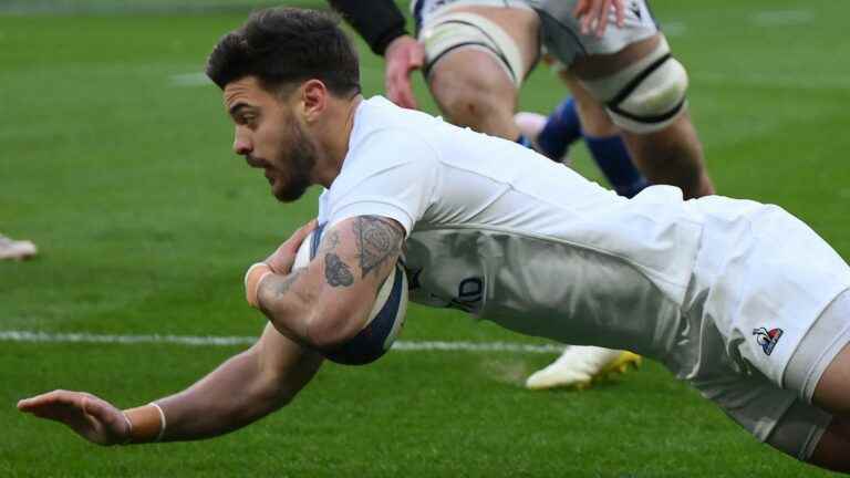 the XV of France leads against Scotland (22-7), the two teams reduced to 14