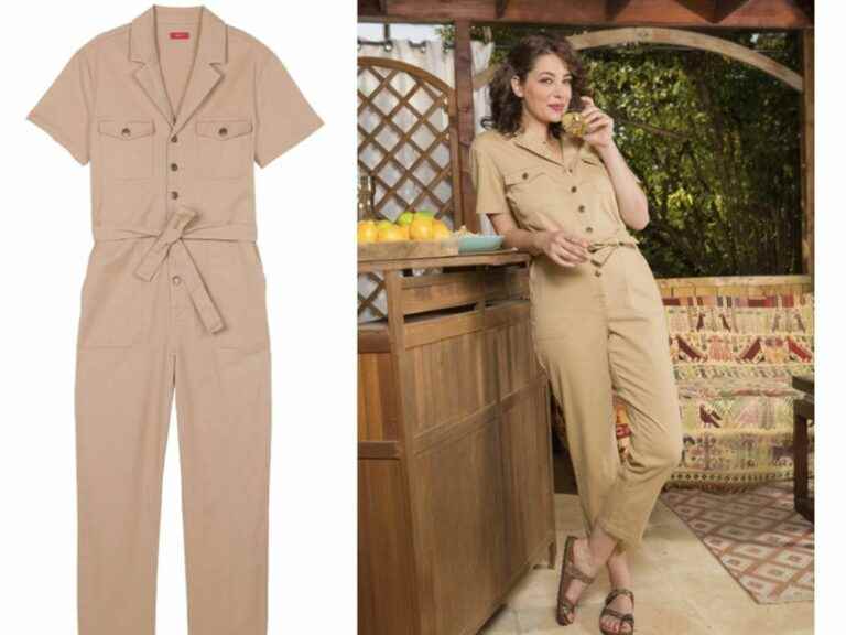 the camel Tissaia jumpsuit by E.Leclerc