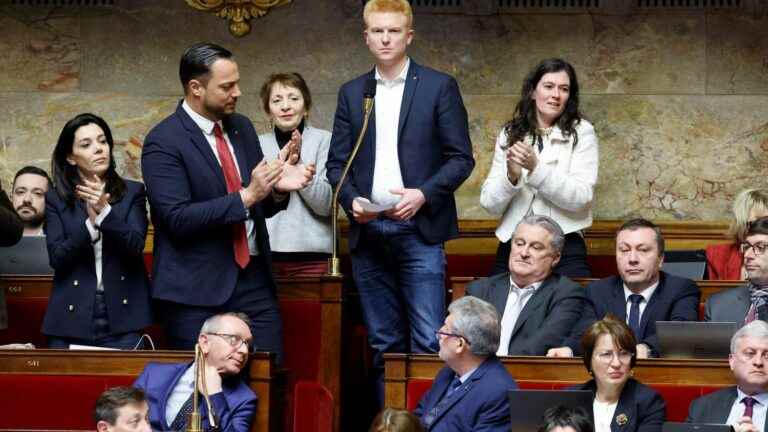 the first intervention of Adrien Quatennens in the Assembly since his conviction triggers boos and suspension of the session