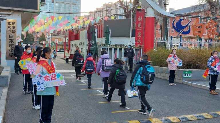 two months after the end of “zero Covid”, children finally find their way back to school in Beijing