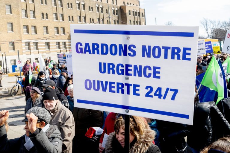 Montreal |  Demonstration to “save” the emergency room of the Lachine hospital