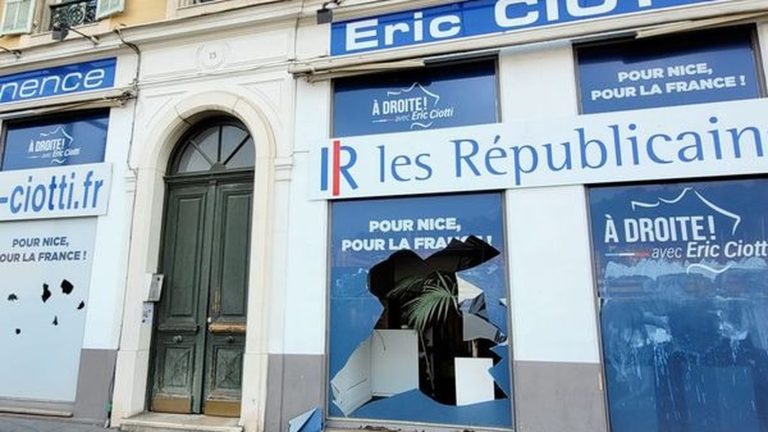 Eric Ciotti’s office vandalized in Nice