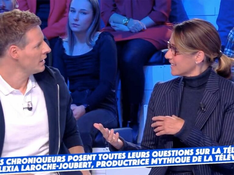 Alexia Laroche Joubert tackles Matthieu Delormeau live in “TPMP”