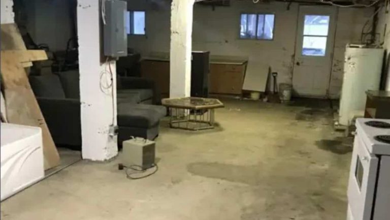 An unfinished basement for rent for $600 per month in Montreal