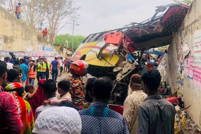 Bangladeshi |  At least 19 dead in bus crash