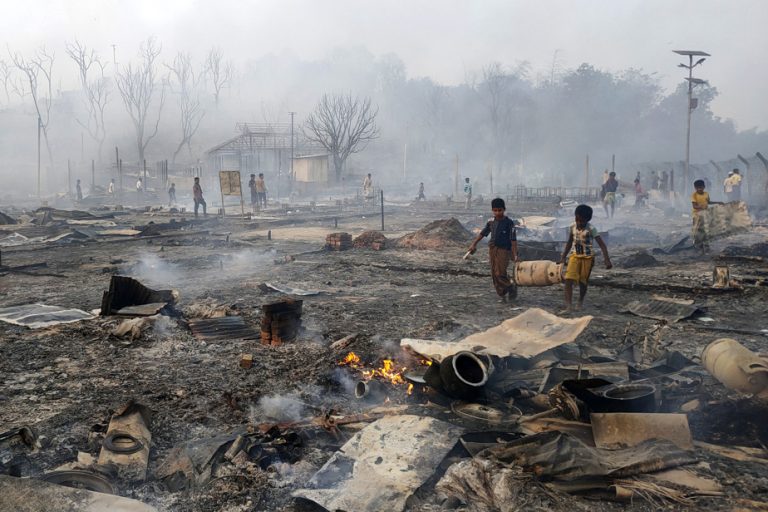 Bangladeshi |  Refugee camp fire leaves 12,000 Rohingya homeless