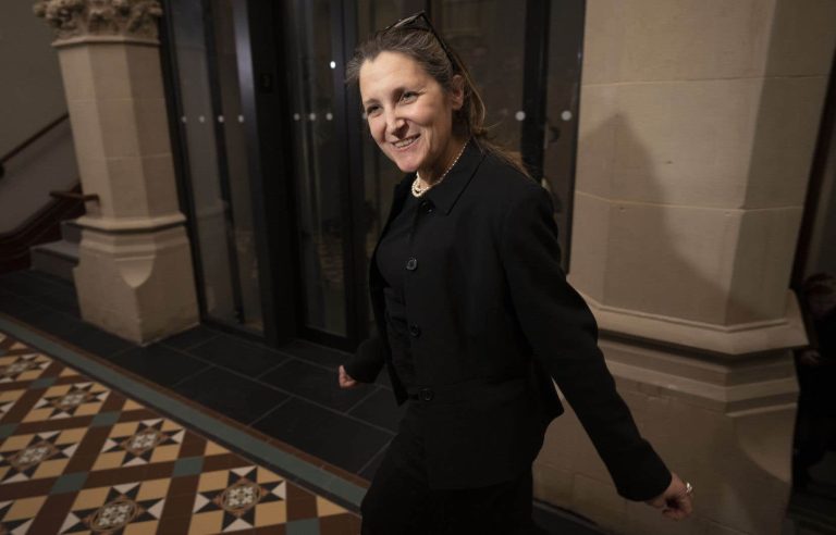 Chrystia Freeland mentions green economy and health for 2023 budget