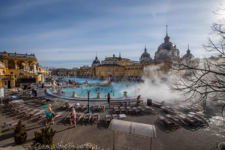 Cold shower for the majestic Hungarian baths