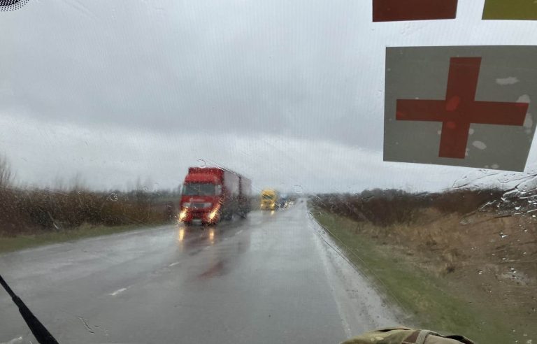 “Continue until peace”: Aboard a humanitarian truck to war-torn Ukraine