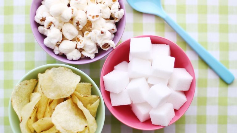 Crisps are better in a blue bowl