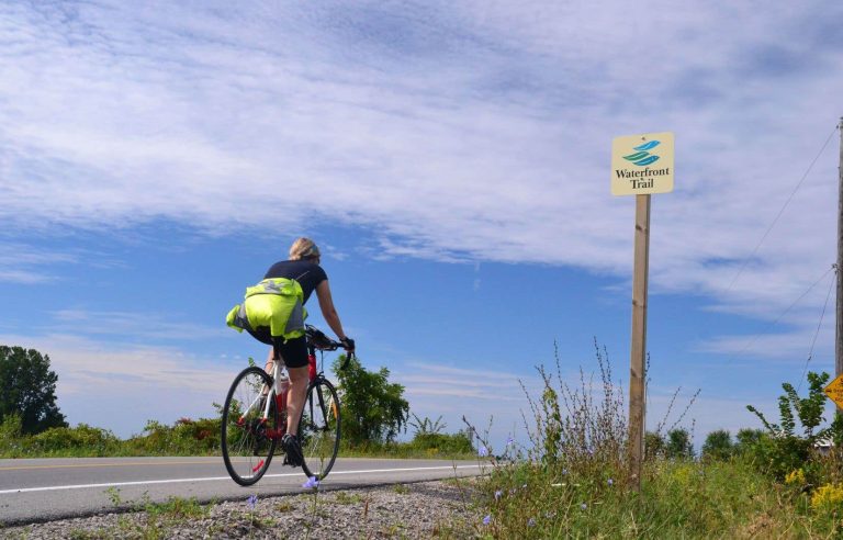 Cycling along the shores of Lake Huron