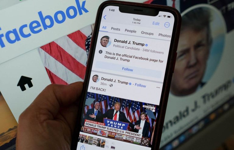 Donald Trump posts on Facebook and YouTube for the first time since his suspension in 2021