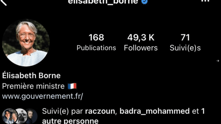 Elisabeth Borne victim of a hoax on Instagram so that her account reaches 49.3 followers